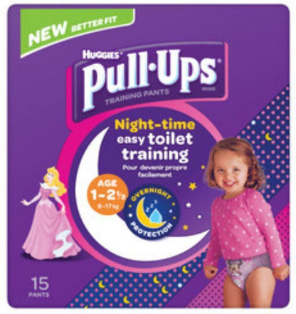 Huggies - pull-ups - pampers -4 x 15 pantalons - cendrillon -1 à 2,5 ans - 8 - 17 kg couches pull-up - apprentissage de la propreté - couches