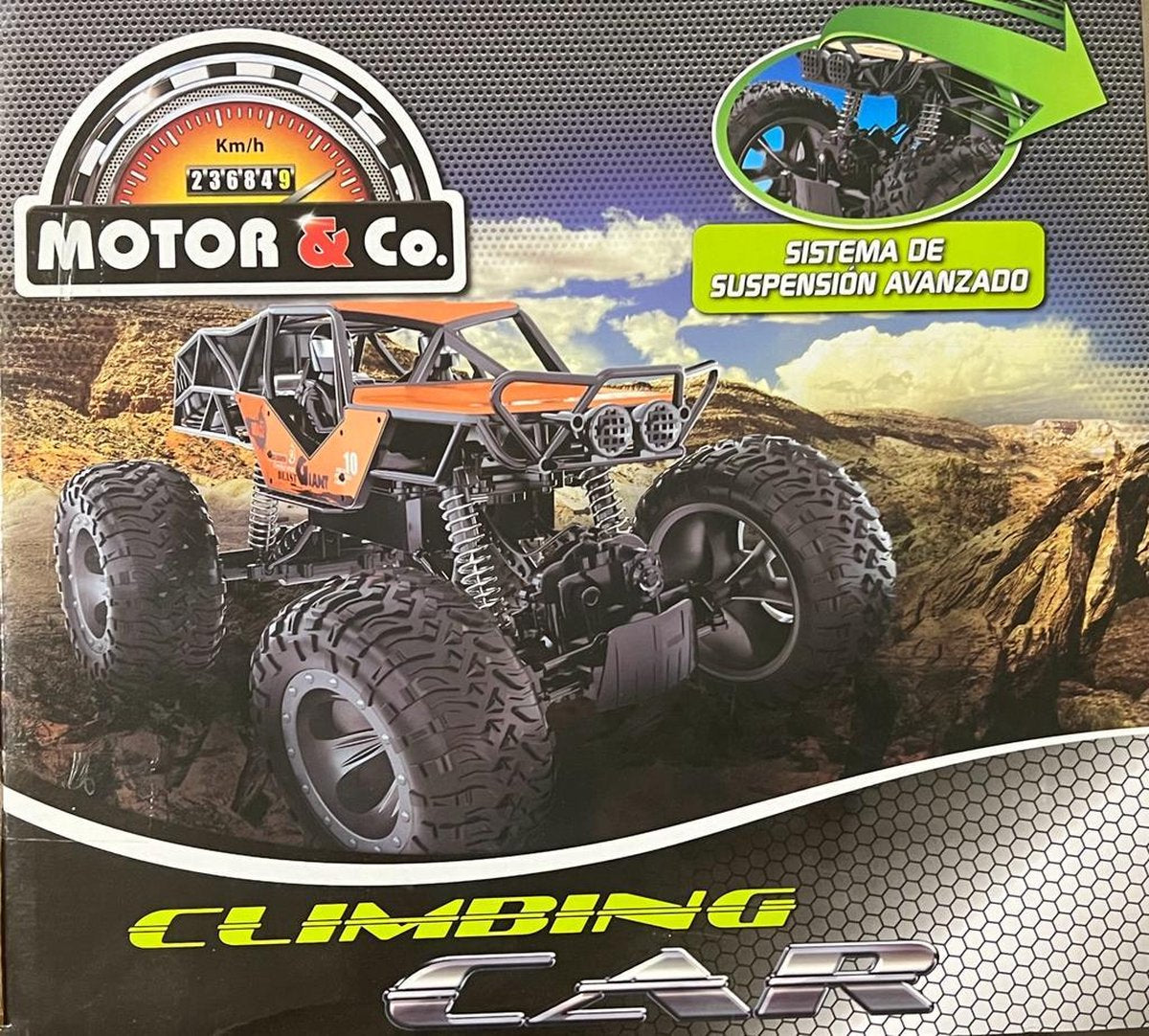 coche rc con mando a distancia - sube hasta 45° - buggy recargable con USB - todoterreno - 61cm