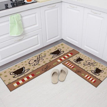 Cuisine coureur Cuisine 2 pièces - 40x60cm + 65x180cm - tapis de cuisine - lavable -Tapis - Tapis de cuisine - Tapis de cuisine - Tapis coureur - Tapis coureur