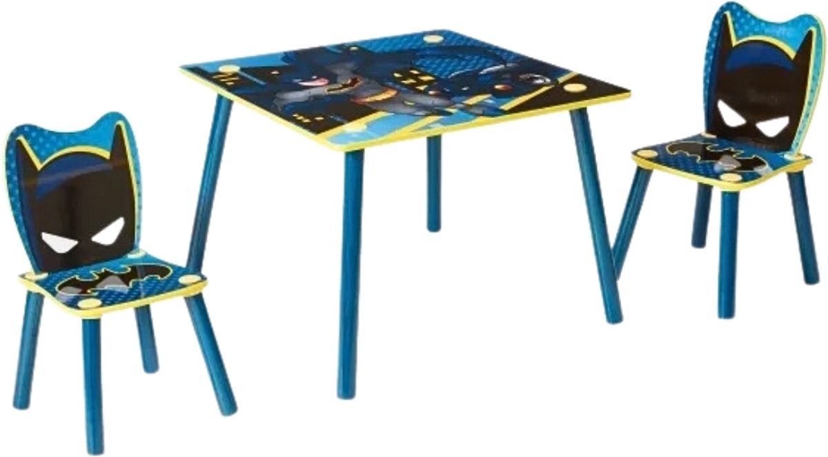 Batman Kinder Tafel Set | Batman Tafel Stoelen Set | zatzon