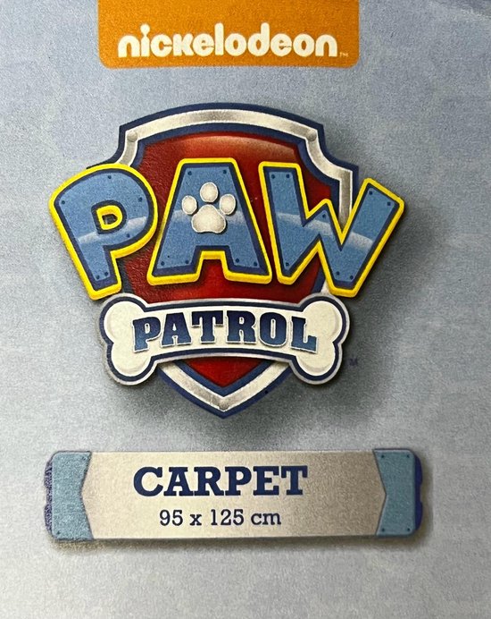 Tapis de jeu Paw Patrol - tapis - tapis enfant -95 x 125 cm - poursuite