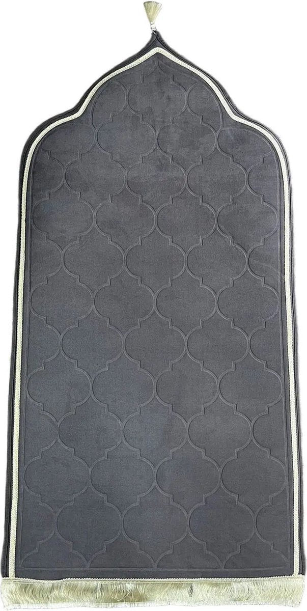 Tapis de prière de luxe - Gris - tapis de prière - Islamique - prière