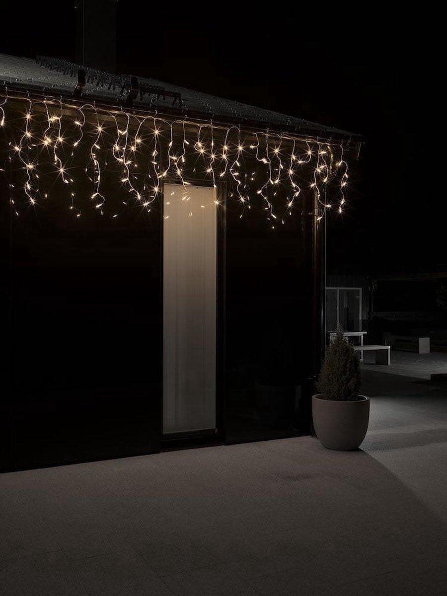 Cortina de luz Carámbano lluvia de hielo interior y exterior 24 V 240 - decoración - Luces navideñas - iluminación - cortina - Decoración de pared Guirnalda 
